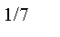 Zone de Texte: 1/7